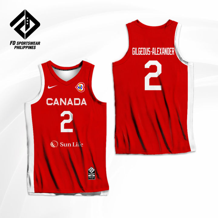 CANADA BASKETBALL FIBA WC 2023 RED GILGEOUS-ALEXANDER BROOKS