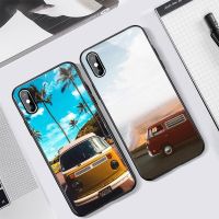 Combi Van Surf Travel Phone Case Tempered glass For iphone 11 12 13 PRO MAX mini 6 7 8 plus X XS XR