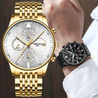 NIBOSI New Watch Men Fashion Sport Quartz Clock Mens Watches Luxury Military Stainless Steel Waterproof Watch Relogio Masculino