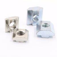 [HOT JIAZZAQQMGW 555] M3 M4 M5 M6 M8 M10 T บล็อกถั่ว T Track Hammer Nut EU20 EU30 EU40 EU45ชุบสังกะสีเหล็กคาร์บอน