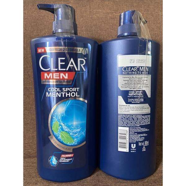 Clear Men Cool Sport Menthol Anti-Dandruff Shampoo 880mL - ORIGINAL and ...