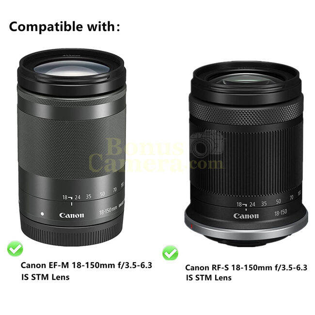 ฮู้ดสำหรับเลนส์แคนนอน-rf-s-18-150mm-f3-5-6-3-is-stm-ef-m-18-150mm-f-3-5-6-3-is-stm-ใช้แทน-ew-60f-canon-lens-hood