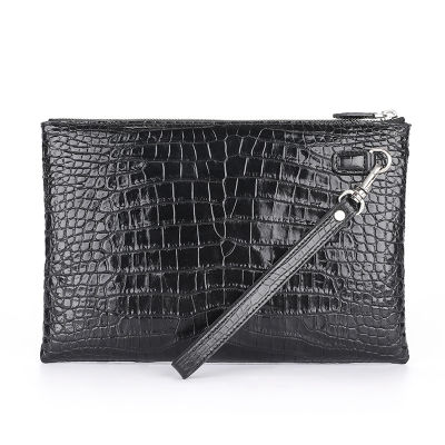 High quality crocodile leather short fashion wallet mens casual vertical crocodile skull coin purse short leather wallet men
