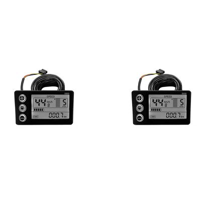 2X Electric Bicycle Display 24V/36V/48V SM Connector LCD Display S866 Controller Panel Dashboard for Electric Bicycle
