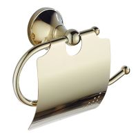 Vintage Brass Toilet Paper Holder Bathroom Toilet Tissue Holder Antique Wall Mounted Rolling Paper Holder