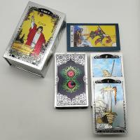 Gold Foil Tarot Divination Plastic Cards Predictive Purpose for Beginners and Collectors 12*7cm