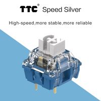 TTC Speed Silver Switch Mechanical Keyboard Linear Axis 45g Customize 3 Pin table Dustproof Prevent Accident Click Double Spring Basic Keyboards