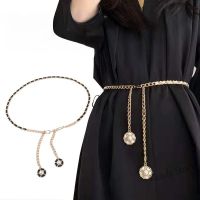 【hot sale】 卍☫✲ B55 INS Classic Style Metal Woven Waist Chain Long Shirt Skirt Suit Thin Belt Waist Tight Waist Seal Tassel Chain Waist Chain