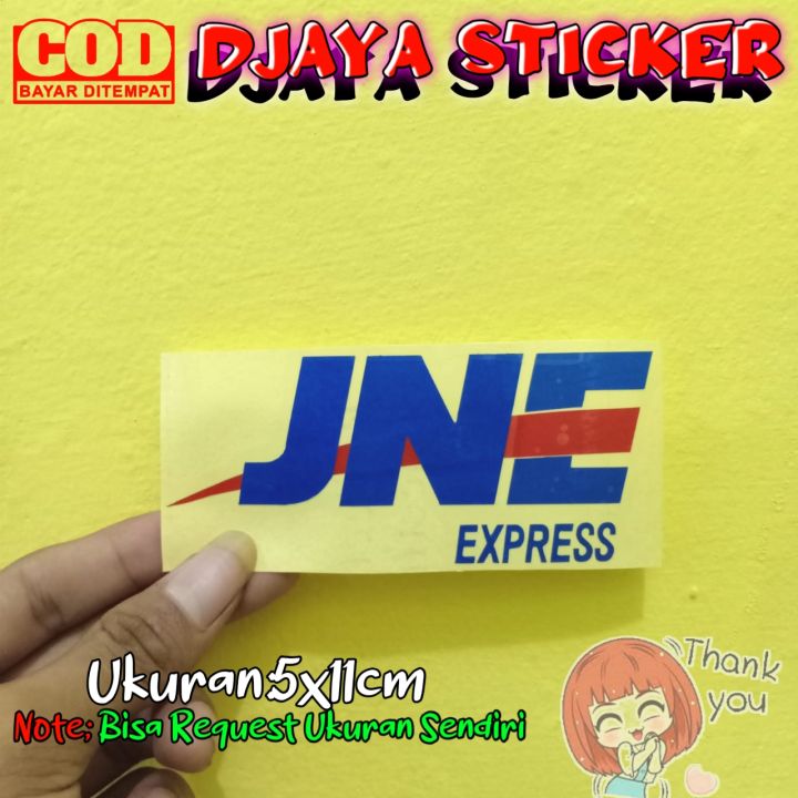 Stiker Cutting Logo Jne Express Ukuran 5x11cm Lazada Indonesia