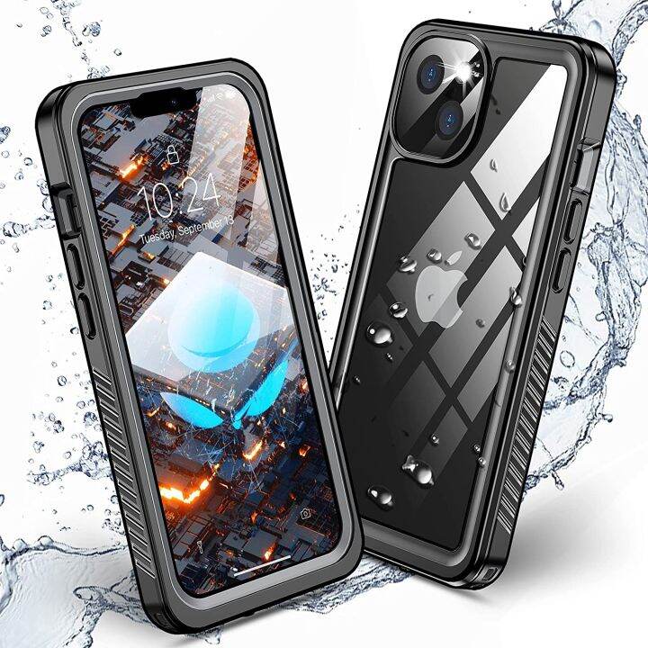 for iPhone 15 Pro Max Waterproof Case, 360° Full Body Protection Built ...