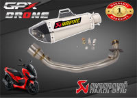 ท่อ gpx droneท่อakrapovic shorty เทา-เคฟล่า เสียงแน่นทุ้ม สไตล์บิ๊กไบค์ เสียงไม่แตกในรอบสูง อัตราเร่งดีขึ้น อุปกรณ์ครบชุด พร้อมติดตั้ง รับประกัน1