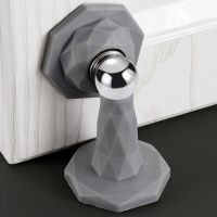 No Punching Silicone Door Stops Bedroom Bathroom Door Thickened Anti-collision Door Stop Household Strong Magnetic Door Stopper Decorative Door Stops