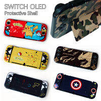 อะนิเมะการออกแบบผิว SwitchOLED เคสห่อหุ้มเคส PC Hard Anti-DUST Joycon Protector สำหรับ Nintendo SWITCH Oled Console อุปกรณ์เสริม