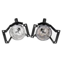 1Pair Car Front Bumper Fog Lights Assembly Driving Lamp Foglight with Bracket for 2005-2009