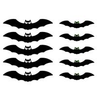 Halloween Hangings Bats Decors Bats Decor For Outdoor Decorations Flying Fake Bats Halloween Party Supplies 10pcs/set Spooky Bats Decoration For Wall Window Outdoor Decorations masterly