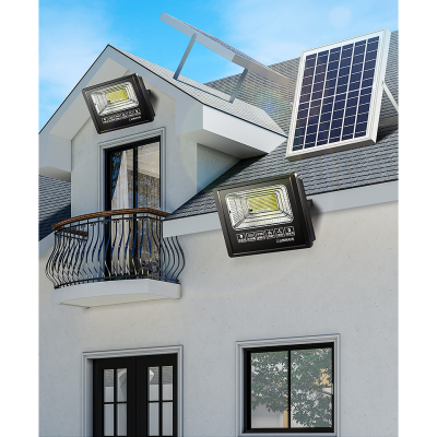 ไฟโซล่าเซล 25w ไฟ โซล่าเซลล์ LED solar light แสงสีเหลือง สีขาว ไฟสปอตไลท์ ไฟ solar cell **สินค้ามีประกัน**