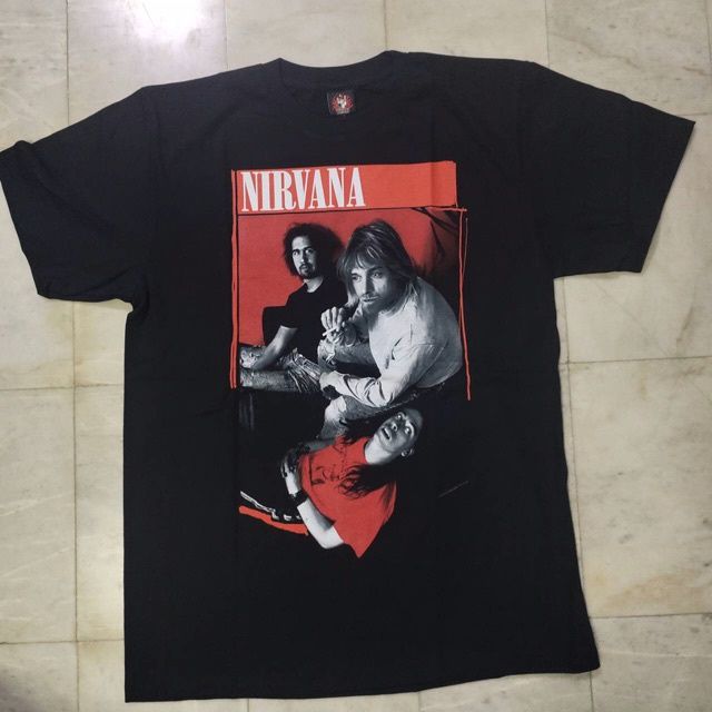 new-เสื้อวง-nirvana-เสื้อวงร็อค-nirvana-t-shirt-เสื้อยืดวงร็อค