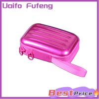 Uaifo ถุงที่เก็บสายเคเบิลข้อมูลกล่องแผ่นเหล็กเคลือบดีบุกรูปสี่เหลี่ยมซิปขนาดมินิทรงกระเป๋าเดินทาง1ชิ้นสำหรับเก็บชุดหูฟังเรียบง่ายใช้ในครัวเรือนถุงเปลี่ยนชุดหูฟัง