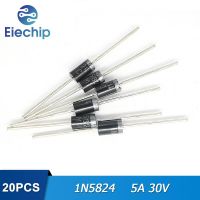 20PCS 1N5824 IN5824 DO-27 Schottky Diode 5A 30V Electrical Circuitry Parts