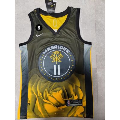 Mens 2023NBA Golden State Warriors Klay Thompson Black Basketball Jersey