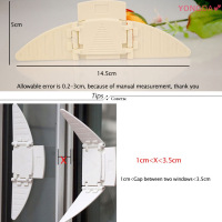 YONGDA? ตัวล็อคหน้าต่างบานเลื่อนมีปีก2ชิ้น ล็อตปกป้องเด็กกันความปลอดภัยอุปกรณ์ป้องกันหน้าต่างเพื่อความปลอดภัยสำหรับเด็ก
