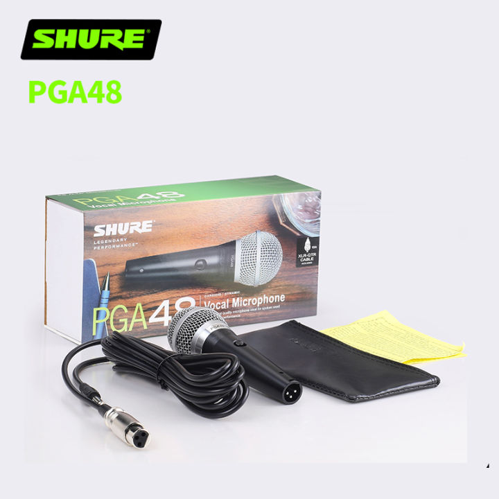 ไมค์ร้องเพลง-ไมค์คาราโอเกะ-shure-pga48-แท้-100-ไมโครโฟนมีสาย-ไมค์-ไมค์ลอย-คาราโอเกะ-ไมคโครโฟน-ไมโครโฟน-ไมค์ลอย-microphone-ไมค์สาย-ไมโครโฟนไดนามิค