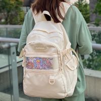 【CW】 Female Kawaii Transparent Laptop Bag Teenage Women Trendy School Lady Cute Backpack College Girl Travel Book Fashion Student Bag
