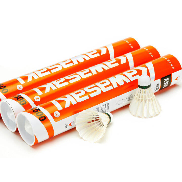 Kawasaki Badminton Shuttlecock KingKong 500 Goose Feather Lazada