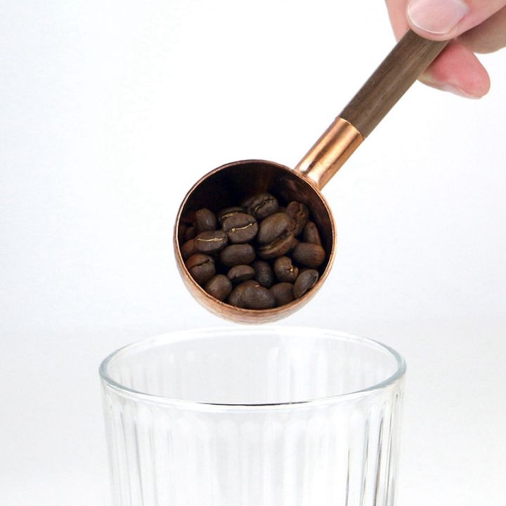 coffee-bean-measuring-spoon-solid-wood-copper-measuring-spoon-coffee-powder-quantitative-spoon-measuring-spoon-10g