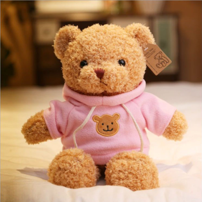 Lovely Soft Color Sweater Teddy Bear Plush Toy Stuffed Animals Accompany Toy Playmate Doll PP Cotton Kitds Toys Christmas Birthday Gifts