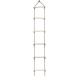 Kids Fitness Toy Wooden Rope Ladder Multi Rungs Climbing Toy Frog Jump Swing Children Rings Safe Sports Rope Swing Swivel Rotary