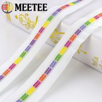 Meetee 2/5/10meters 5# Nylon Zippers for Sewing White Colored Coil Zips Bags Garment Decor Zipper Repair Kit DIY Accessories Door Hardware Locks Fabri