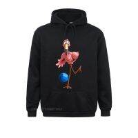 Womens Cool Bowling Flamingo Funny Shorebirds Lover Player Streetwear Hoodie Hoodies Men Funny Hoods Designer Size Xxs-4Xl