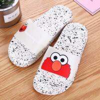 [Chinatera] Sesame Street Elmo Fashion Slippers Cartoon Printed Shoes Outdoor Beach Non-slip Flat Flip Flops Slides