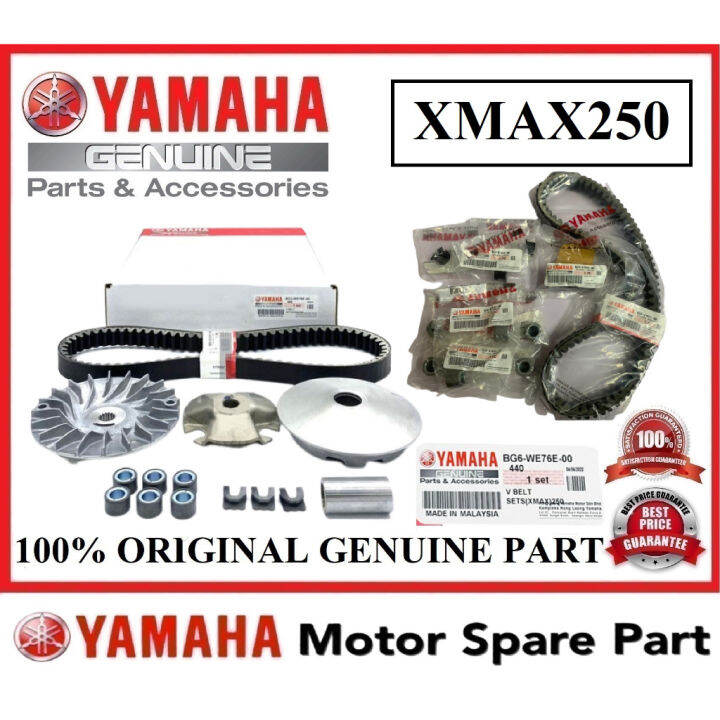 Original Yamaha Xmax V Belt Set Bg We E Front Pulley Depan Roller Belting