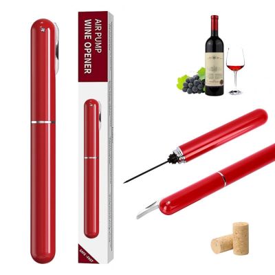 Air Pressure Wine Opener Durable Portable Air Pump Wine Cork Remover with Foil Cutter No Damage Air Pressure Bottle Opener