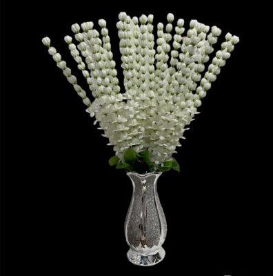 ช่อดอกมะลิประดับ ดอกไม้ประดิษฐ์ စံပယ်ပန်းအတု တစီမှာ ၁၂ ကိုင် ပါတယ် ช่อดอกมะลิ 12 ก้าน ใน1 ช่อดอกไม้พลาสติก สวย ทน  201230*ช่อสูง 50cm