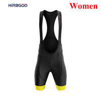 HIRBGOD Ropa Ciclismo Moisture Wicking Black Bib Shorts Summer Lycra Road Bike Riding Overalls Women Cycling Clothing Wear Suits