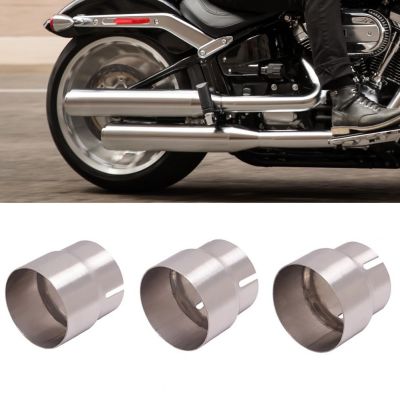 dvvbgfrdt Exhaust Adapter Sturdy Structure Perfect Match Silver Universal Car Stainless Steel Standard Exhaust Convertor for Motorcycle