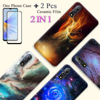 แบบ2 IN 1สำหรับเคส S1 VIVO เคสซิลิโคนเนื้อนิ่ม TPU พร้อมปกป้องหน้าจอเซรามิกโค้ง