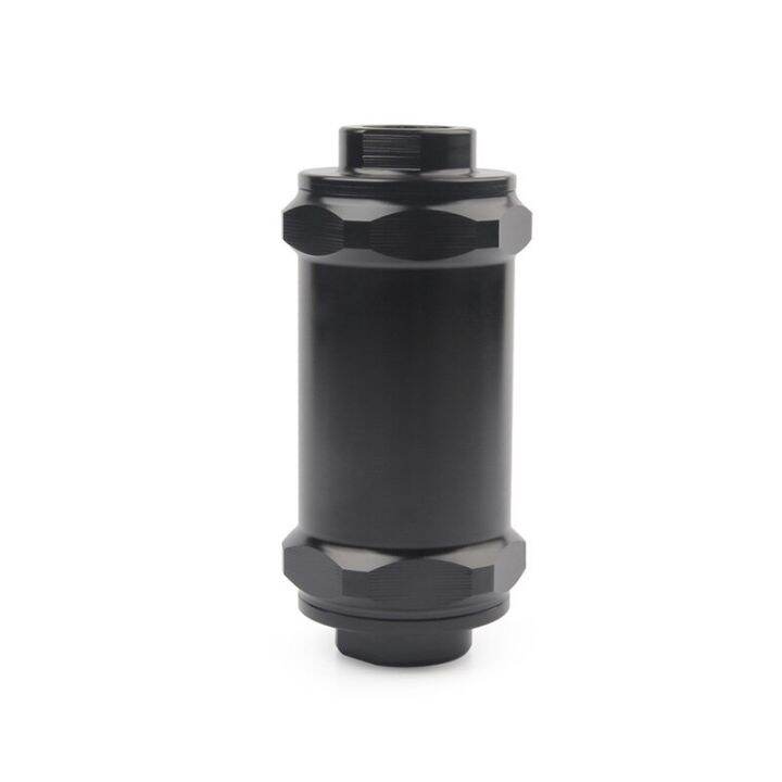AN6/AN8/AN10 BLACK Inline Fuel Filter E85 Ethanol With 100 Micron