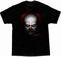 Creepy Evil Clown Horror Movie Scary Halloween Gift T Shirt 100% Cotton Short Sleeve O Neck Casual T Shirts Loose Top Size S 3Xl| | - Aliexpress