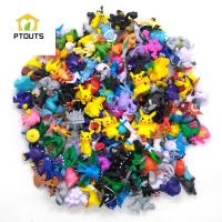 PTOUTS Kids Toys โมเดลขนาดเล็ก2-4ซม. หุ่นขนาดเล็กตุ๊กตาอนิเมะ Pokemon ตุ๊กตาขยับแขนขาได้ Pikachu