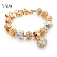 【When the flowers bloom】ของขวัญ YADA (พร้อมสต็อก) สร้อยข้อมือทอง Amp; กำไลสำหรับผู้หญิง FullZircon BraceletsJewelry DiyBT200215