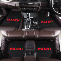 เสื่อปูพื้นรถยนต์หน้าหลัง4ชิ้น,พรมกันลื่นสำหรับ ISUZU พรมปรับแต่งเองแผ่นไม่มีกลิ่นกันน้ำอุปกรณ์เสริมรถยนต์