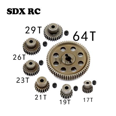 1ชุด11184เกียร์ดิฟหลักโลหะ64T 11181เกียร์ Motor Pinion 21T รถบรรทุก1/10ชิ้นส่วน RC HSP Himoto Amax Redcat เกิน94111รถ Rc