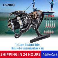 Deukio รอกตกปลาทะเลความเร็วสูง 7.1:1 Match SPOOL SPINNING Reel สำหรับการหล่ออย่างรวดเร็ว