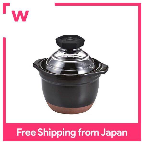 Hario Silicone Lid Tightly Integrated With Coffee Pot, 700ml, Transparent Black