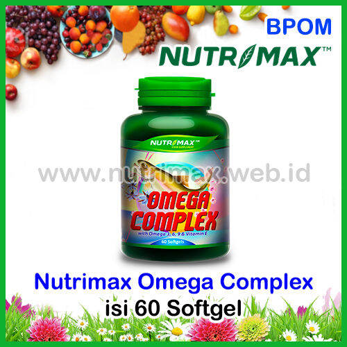 Nutrimax Omega Complex with Omega 3 6 9 & Vitamin E Isi 60 Minyak Ikan