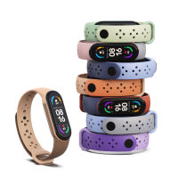 Mi Band 6 7สายสำหรับ Mi Band 5,สายรัดข้อมือซิลิโคนสำหรับ Xiaomi Miband 5 6 Correas อุปกรณ์เสริมกันน้ำ TPU